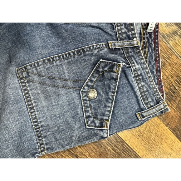 Y2K 2005 Tommy Hilfiger Vintage Hipster Flare Wide Leg Low Rise Wash Sz 30 - Picture 5 of 6